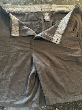 O'Neill Men's dark grey Chino Shorts with Striped Waist Trim